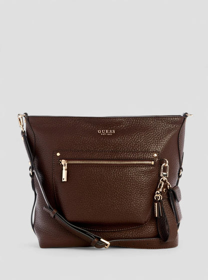 Guess Marsha Crossbody Bucket - Espresso