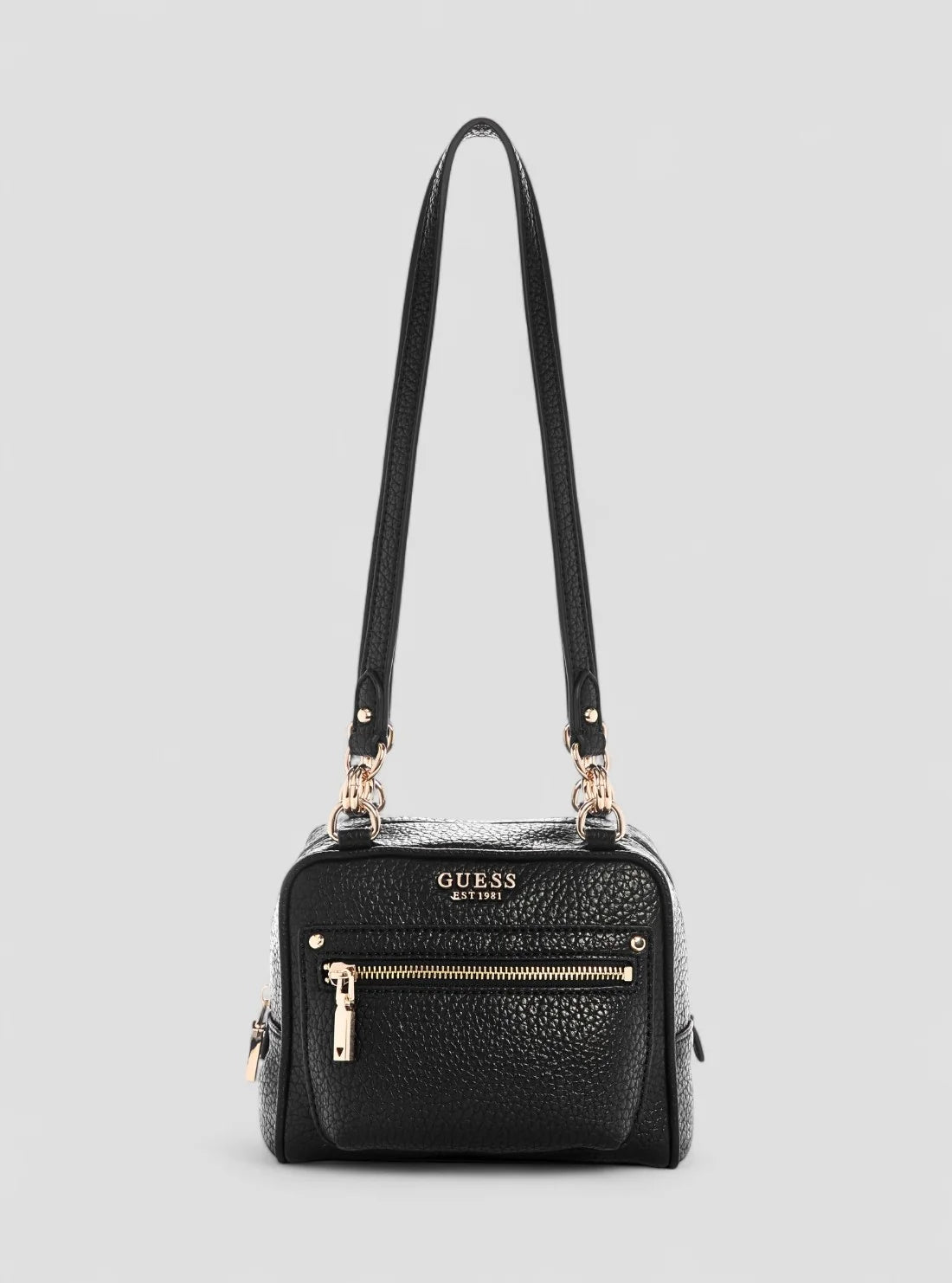 Guess Marsha Box Shoulder Bag - Black