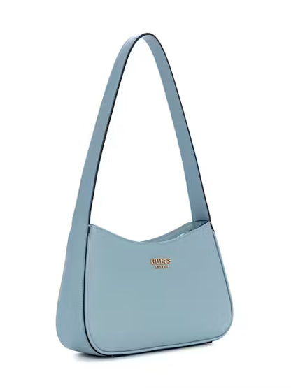 Guess Cerelia Top Zip Shoulder Bag - Light Blue