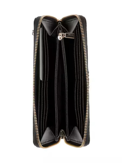 Guess Lucci SLG Large Zip Around Wallet - Black