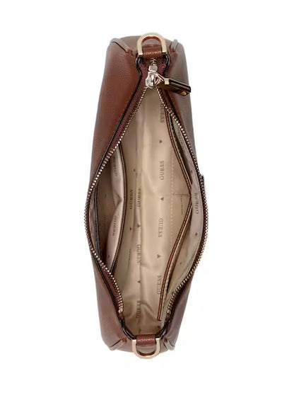 Guess Lucci Mini Shoulder Bag - Cognac