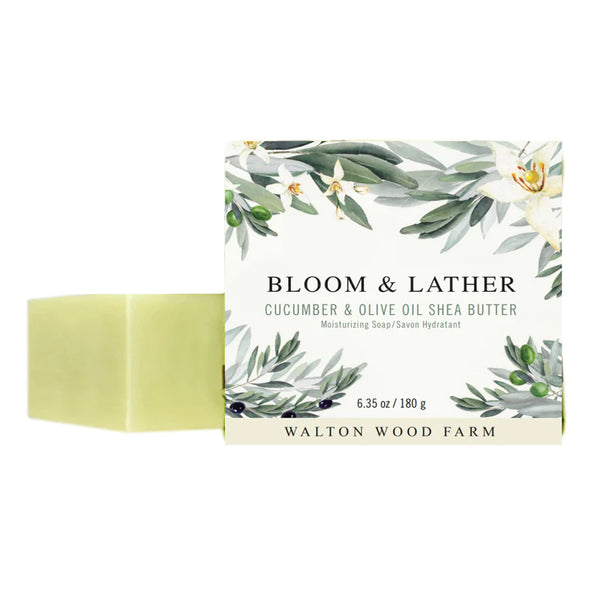 Walton Wood Farm Corp. Bloom & Lather Cucumber And Olive Oil Shea Butter Soap