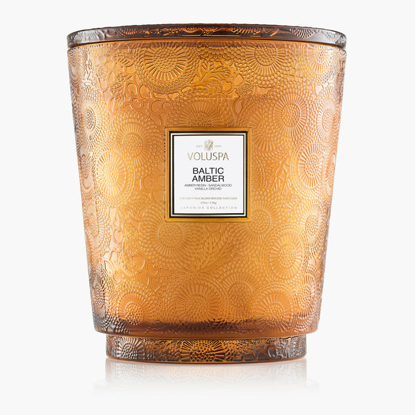 VOLUSPA 5 Wick Hearth Candle - Baltic Amber