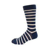 Point Zero Socks - Blue Bold Stripe