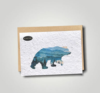 Plantable Greetings Card - Bear