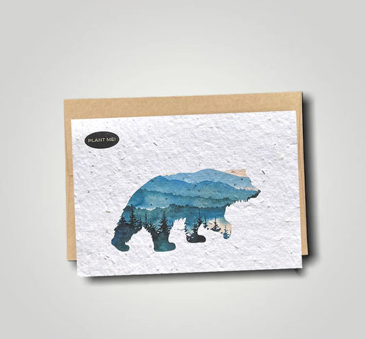 Plantable Greetings Card - Bear