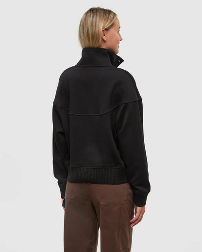 Ten Tree Milner Mock Neck - Meteorite Black