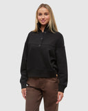 Ten Tree Milner Mock Neck - Meteorite Black