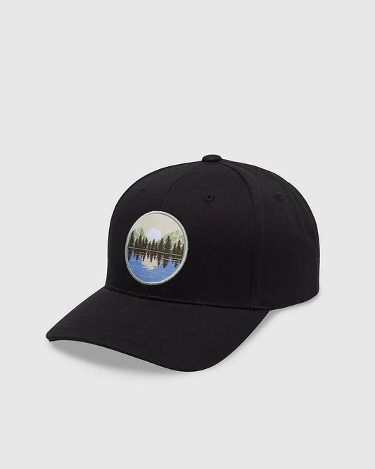 Ten Tree Lake Patch Elevation Hat - Meteorite Black & Light Moss