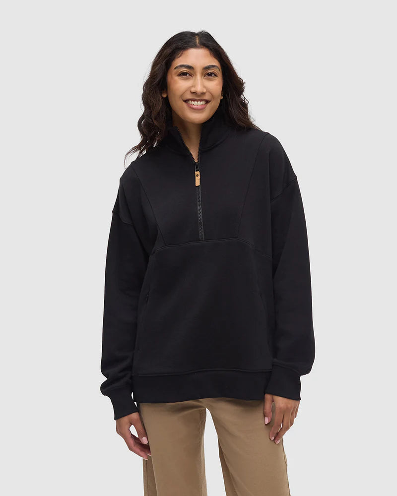 Ten Tree Finlayson 1/4 Zip- Rosewood
