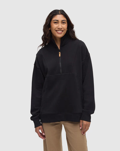 Ten Tree Finlayson 1/4 Zip- Rosewood