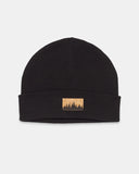 Ten Tree Kurt Juniper Beanie - Meteorite Black & Cork Patch
