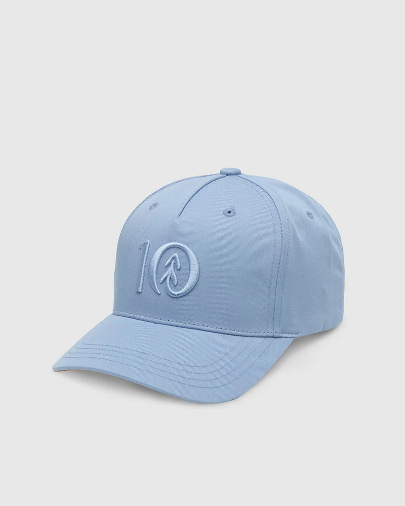 Ten Tree Logo Cork Brim Altitude Hat - Lakeside Blue