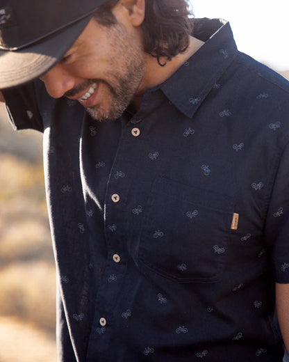 Ten Tree Bike Around Mancos Shirt - Midnight Blue & Bike Around