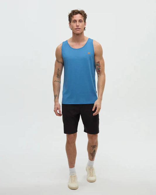 Ten Tree Pender Tank - Blue Lagoon Heather