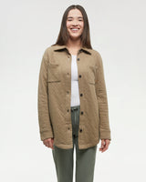 Ten Tree Dunes Shacket - Khaki Heather