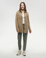 Ten Tree Dunes Shacket - Khaki Heather