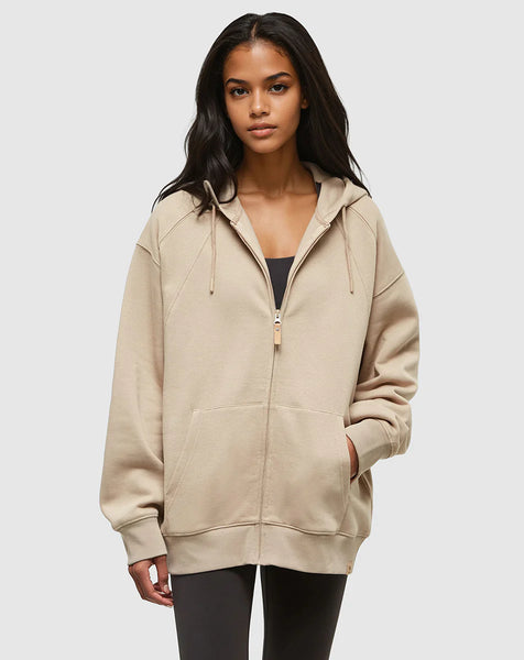 Ten Tree Bluffs Zip Hoodie - Birchwood