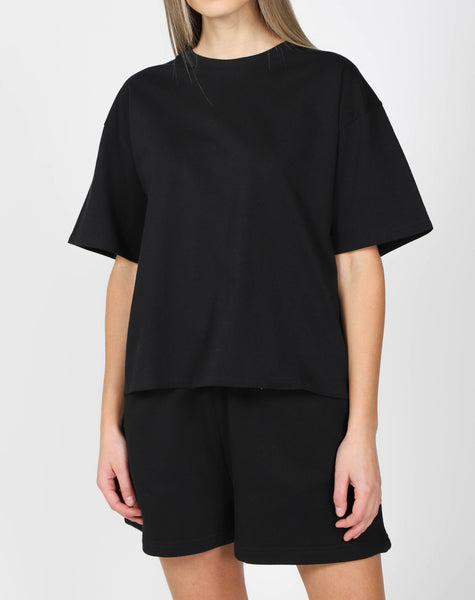 Brunette The Label Boxy Tee- Black