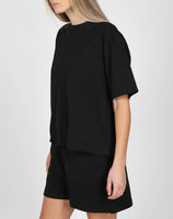 Brunette The Label Boxy Tee- Black