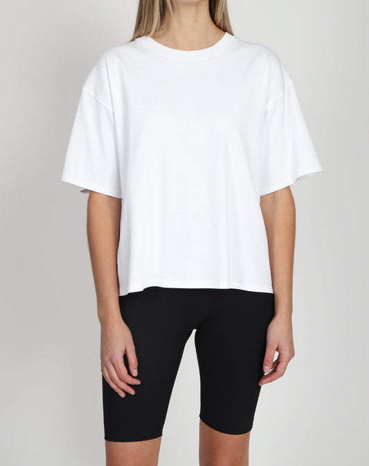 Brunette The Label Boxy Tee- White
