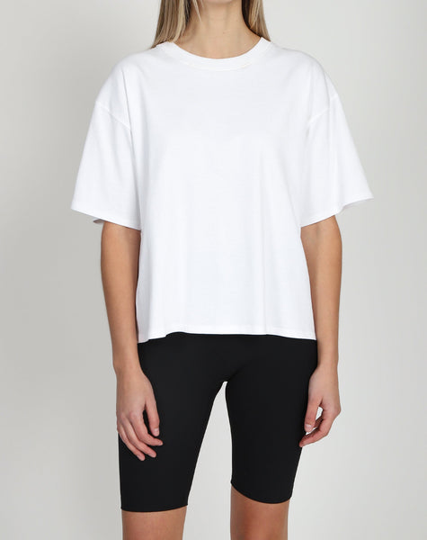 Brunette The Label Boxy Tee- White