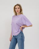 Brunette The Label Boxy Tee- Lavender