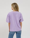 Brunette The Label Boxy Tee- Lavender