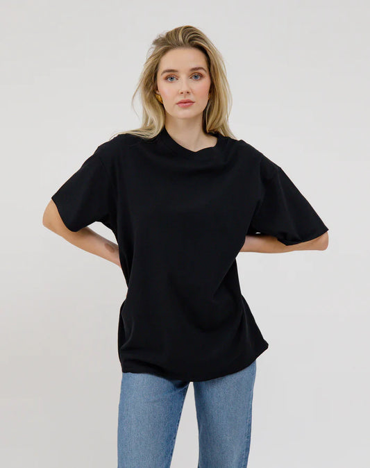 Brunette The Label Boxy Tee - Black