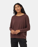 Ten Tree TreeBlend High Low Longsleeve - Deep Mahogany