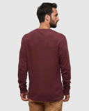 Ten Tree Freemont Henley - Deep Burgundy
