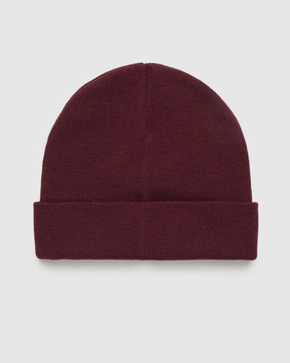 Ten Tree Wool Kurt Beanie - Deep Burgundy