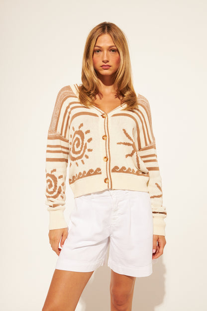John+Jenn Carlo Cardigan - Sandy Beach
