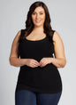 C'est Moi Bamboo Plus Size Tank - Black