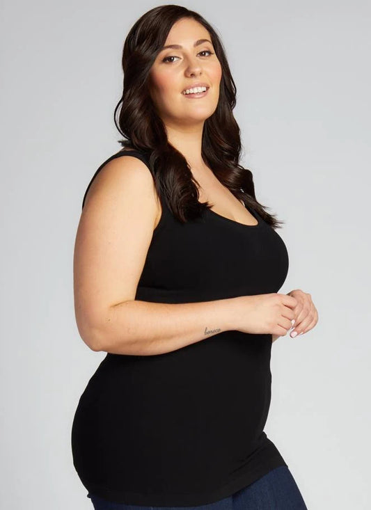 C'est Moi Bamboo Plus Tank - Black