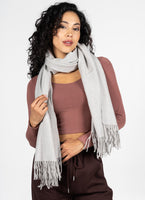 Cest Moi Viscose Blend Scarf - Heather Silver