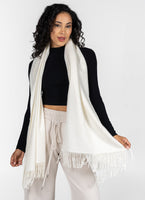 Cest Moi Viscose Blend Scarf - Ivory