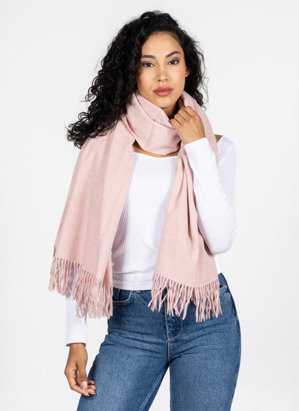 Cest Moi Viscose Blend Scarf - Rose