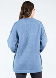 C'est Moi Oversized Button Cardigan - Denim
