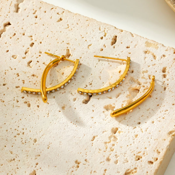 Hackney Nine Creeda Earrings - Gold