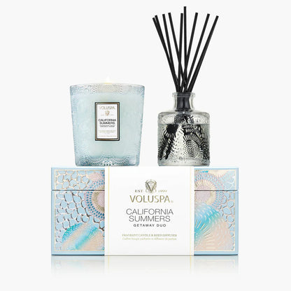 Voluspa Set California Summers Candle & Diffuser Duo