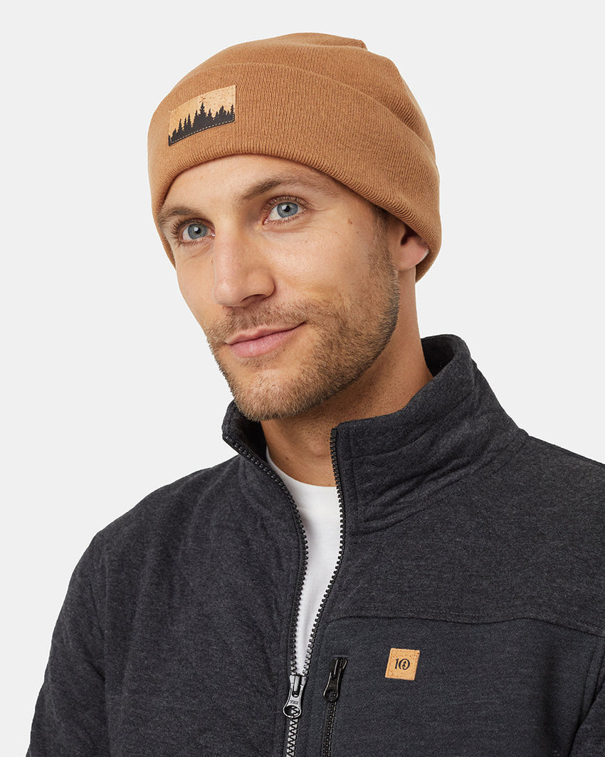 Ten Tree Juniper Cork Patch Beanie - Camel/Cork Patch
