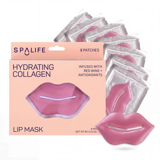 My Spa Life Lip Mask -  Hydrating Collagen & Red Wine 8 Pk