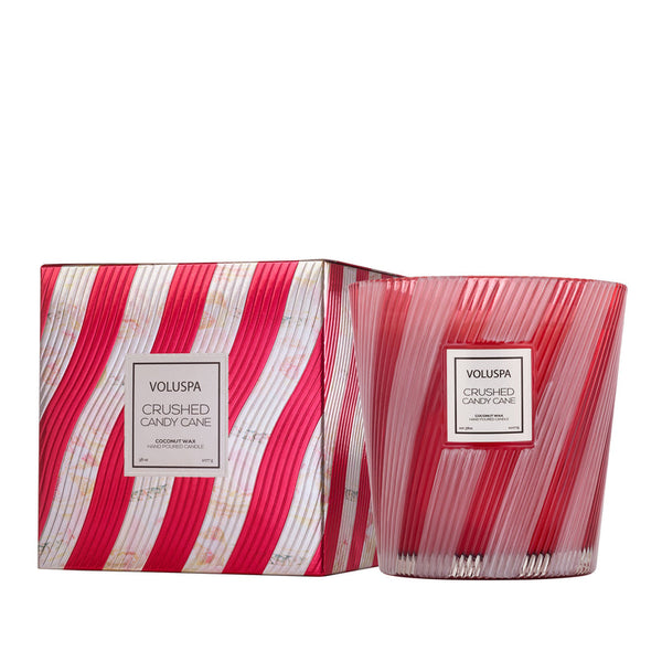 Voluspa 3 Wick Hearth Candle - Crushed Candy Cane