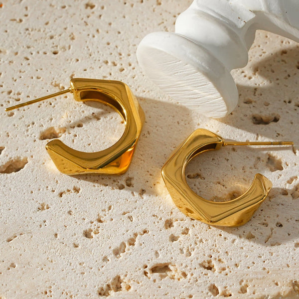 Hackney Nine Perido Earrings - Gold