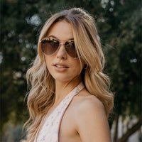 Wear Me Pro Ramsey Sunglasses - Gold Frame/Brown Lens