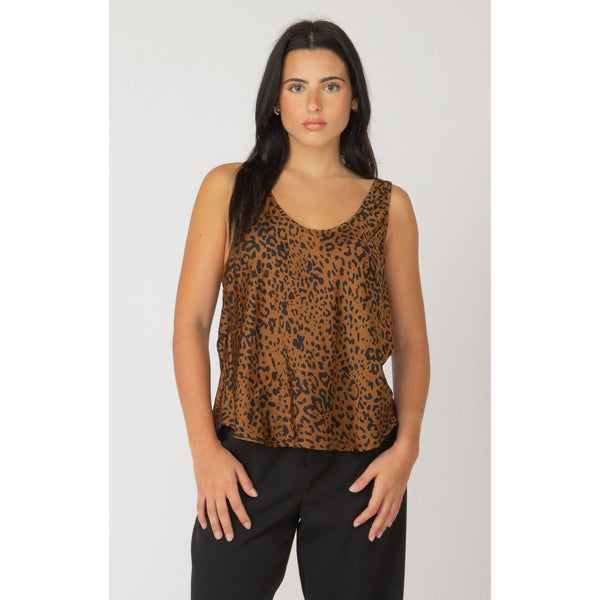 Dex Scoopneck Tank - Leopard Spots