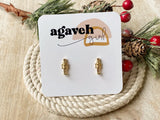 Agave Girl Nutcracker Studs - Gold