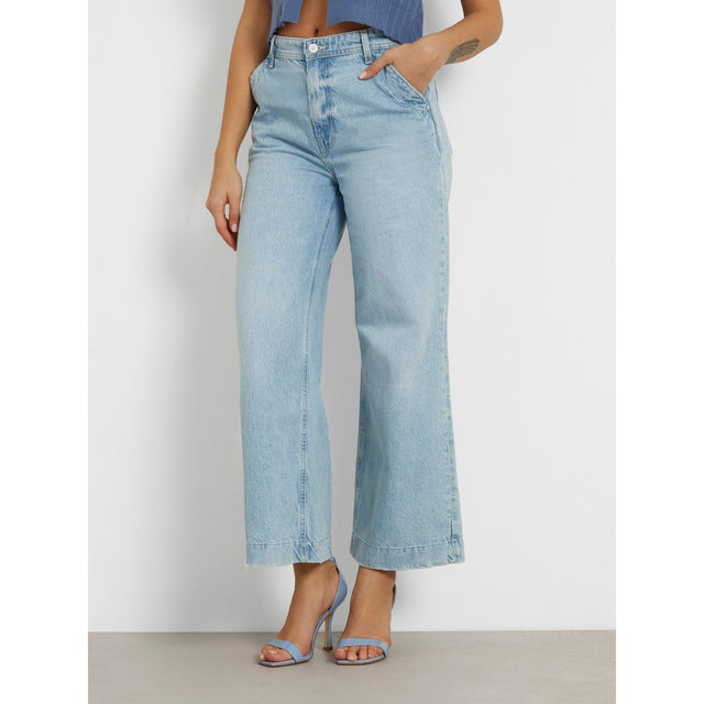 Guess Dakota High Wide Crop Jeans - Sead The Seaside