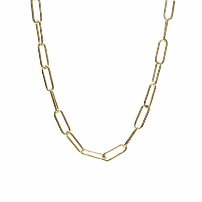 Eliasz and Ella Connection Paperclip Chain Necklace - Gold